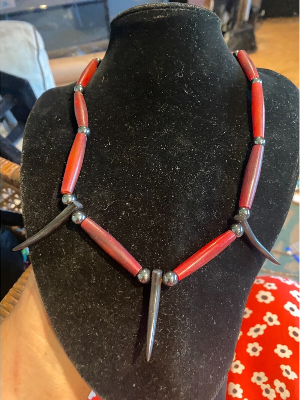 vintage boho statement necklace